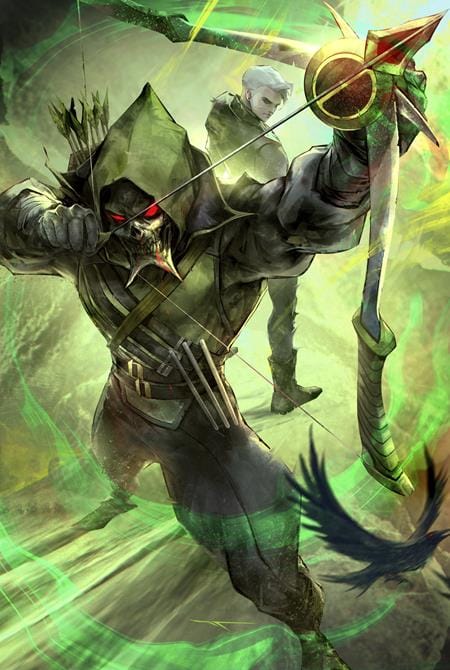 Absolute Green Arrow #1 2nd Printing Cover B Ivan Tao Card Stock Variant